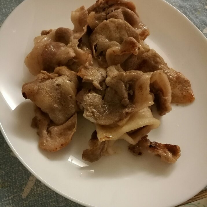 豚肉のにんにく胡椒焼き